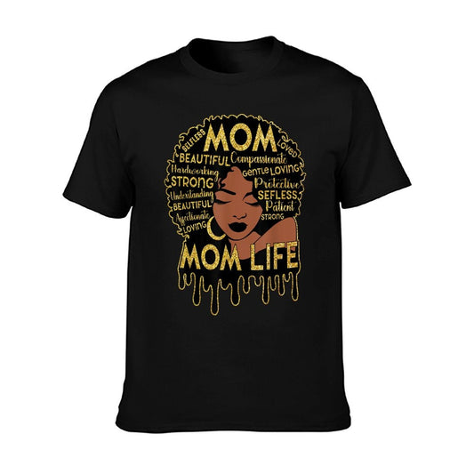 Black Women African American Black Mom Life Mother's Day T-Shirt