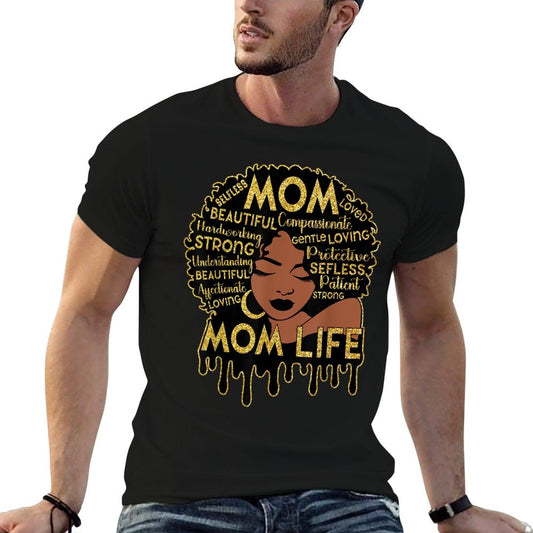 Black Women African American Black Mom Life Mother's Day T-Shirt