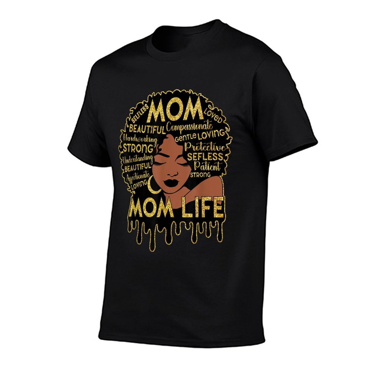 Black Women African American Black Mom Life Mother's Day T-Shirt